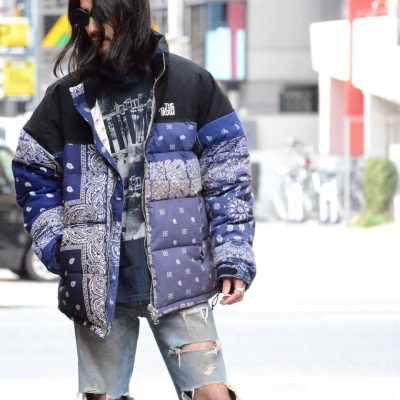 USA Blue Puffer Jacket