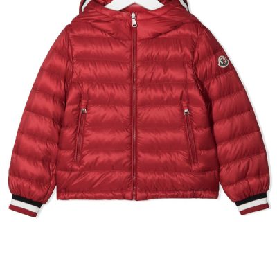 USA Red Logo-patch Padded Jacket