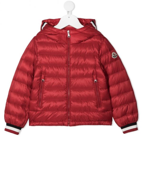 USA Red Logo-patch Padded Jacket