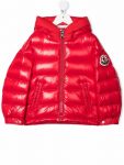 USA Red Logo-patch Puffer Jacket