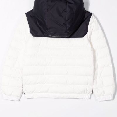 USA Two-tone Puffer White Jacket