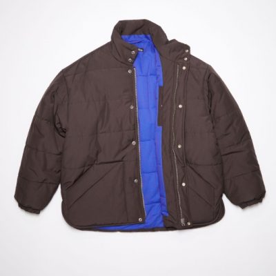 Women Dark Brown Padded Jacket
