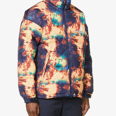 Tie Dye graphic-print woven jacket