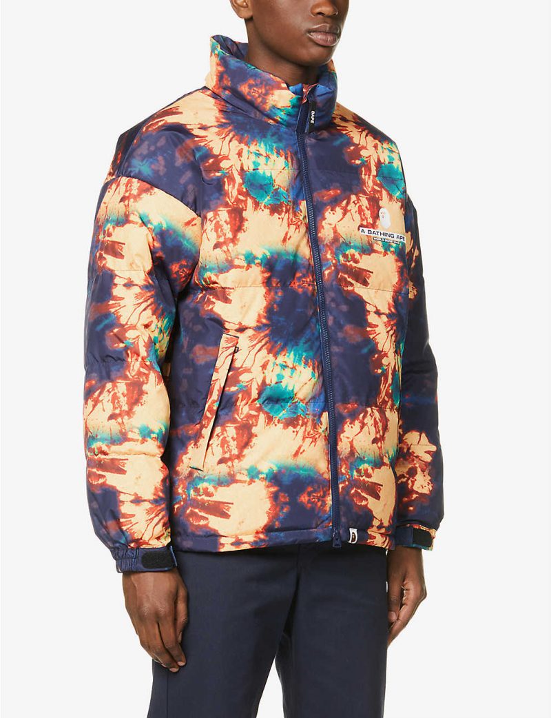 Tie Dye graphic-print woven jacket