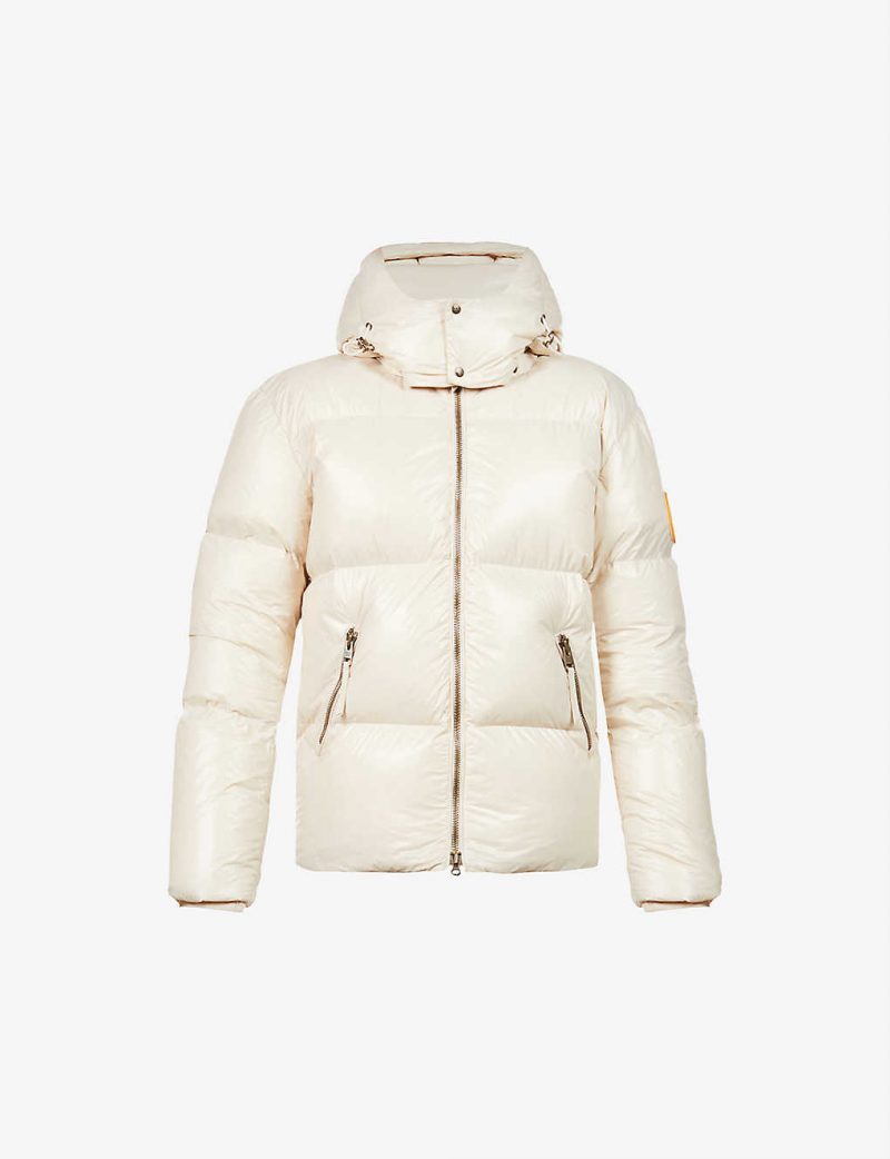 Core padded shell-down hooded puffer jacket
