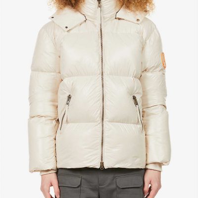 Core padded shell-down hooded puffer jacket