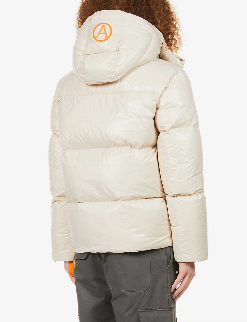 Core padded shell-down hooded puffer jacket