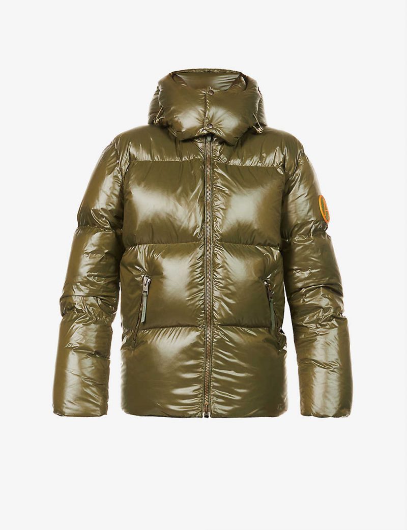 Core padded shell-down hooded puffer jacket