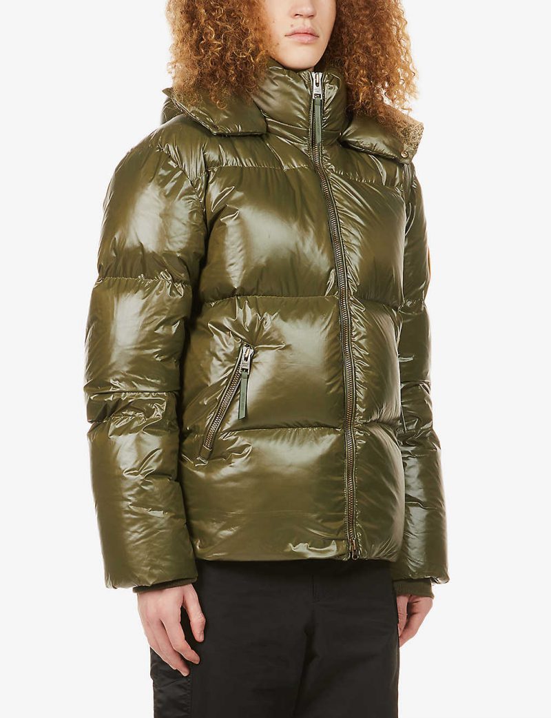 Core padded shell-down hooded puffer jacket
