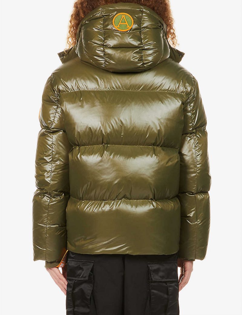 Core padded shell-down hooded puffer jacket