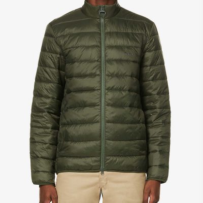 Penton logo-print shell jacket