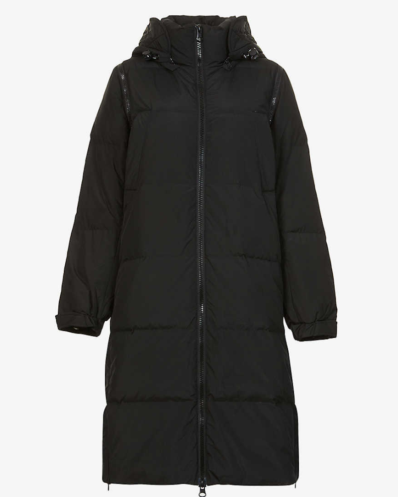 Quilted Hooded Shell-Down Puffer Coat - The Puffer Jackets