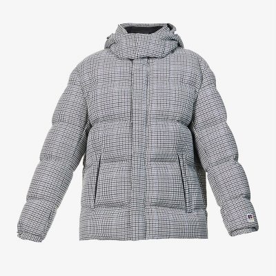 BOSS x Russell Athletic logo-print woven-down coat