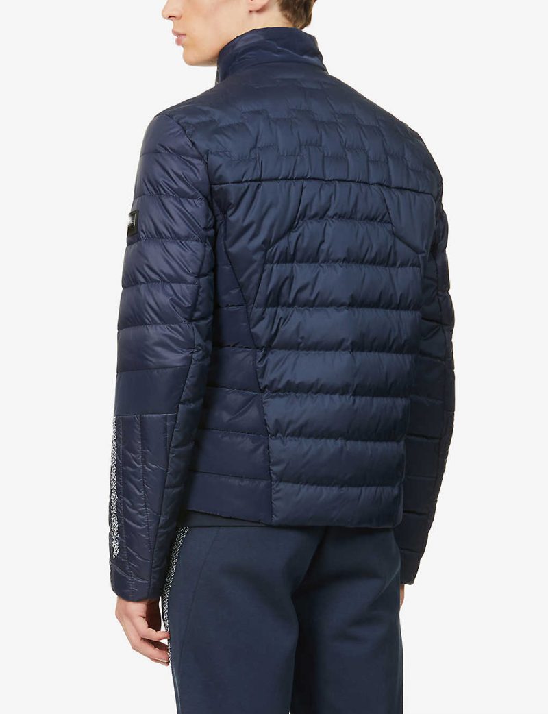 Quilted shell-down jacket