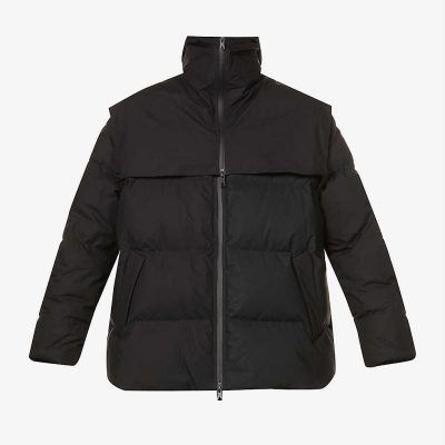 Padded cotton and down jacket