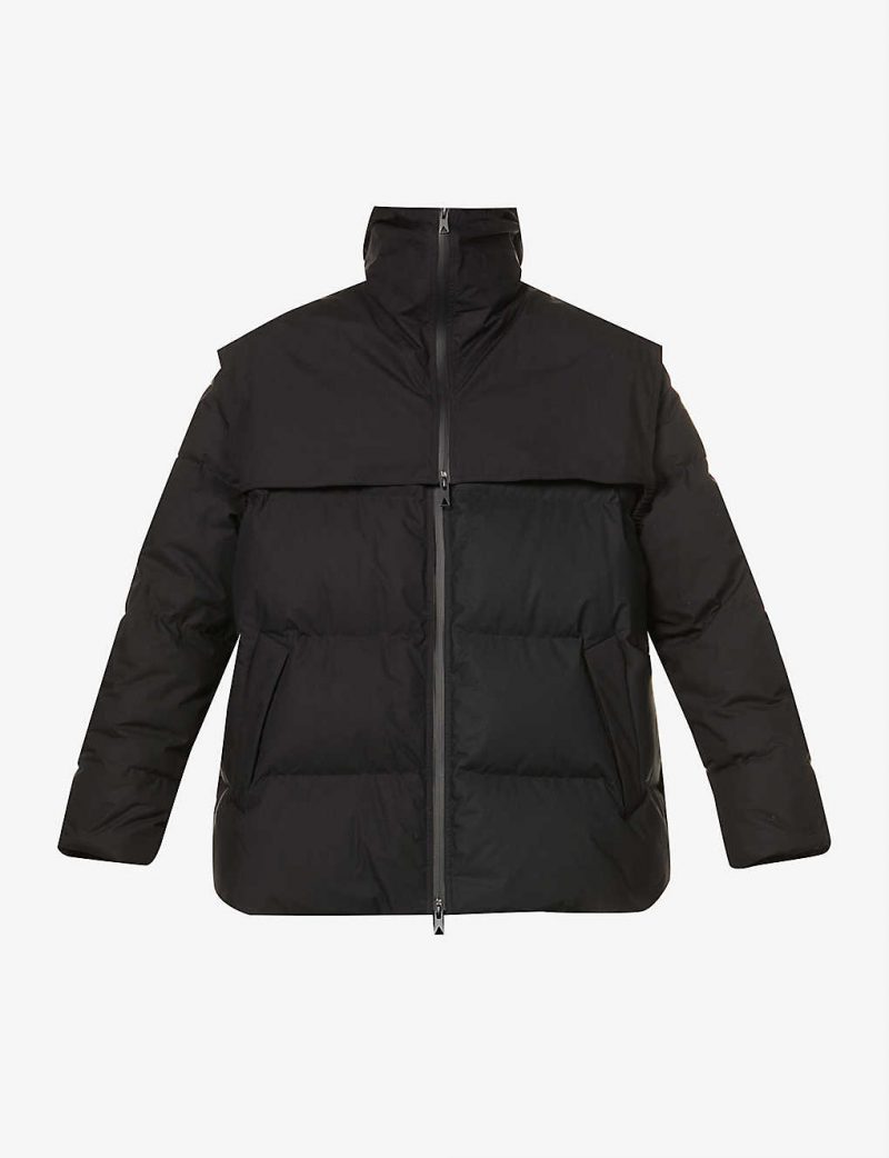 Padded cotton and down jacket