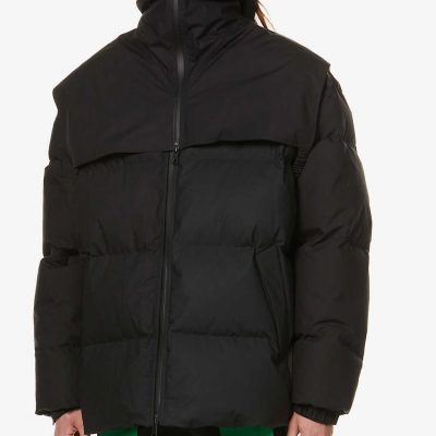 Padded cotton and down jacket