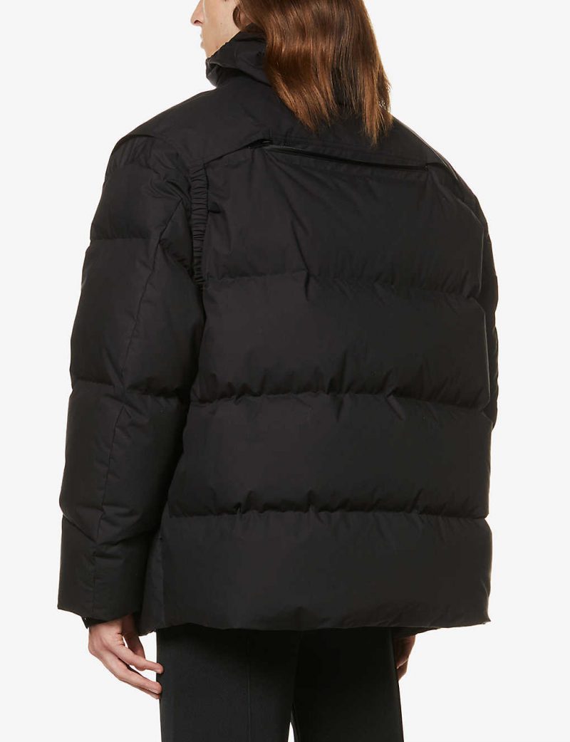 Padded cotton and down jacket