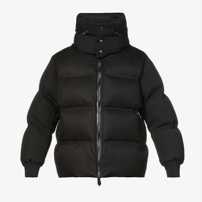Portsmouth padded cotton and wool-blend hooded jacket