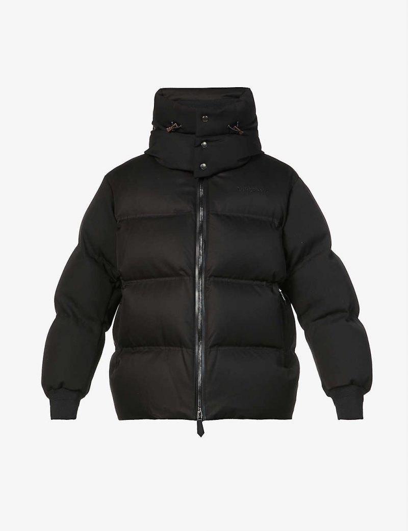 Portsmouth padded cotton and wool-blend hooded jacket