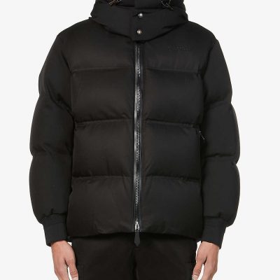 Portsmouth padded cotton and wool-blend hooded jacket