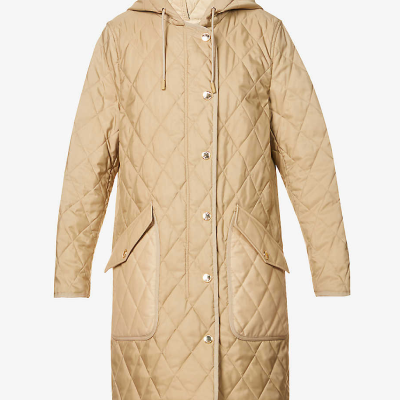 Roxby hooded quilted-canvas coat