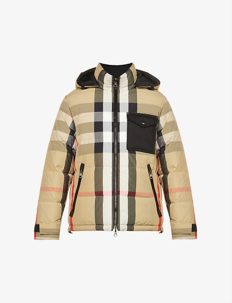 Rutland checked shell jacket