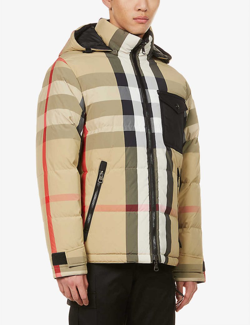 Rutland Checked Shell Jacket | The Puffer Jackets