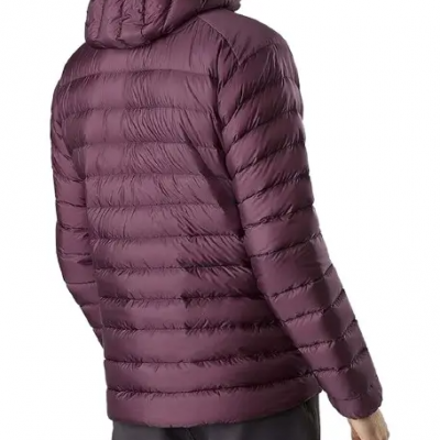 Men’s Burgundy Puffer Jacket
