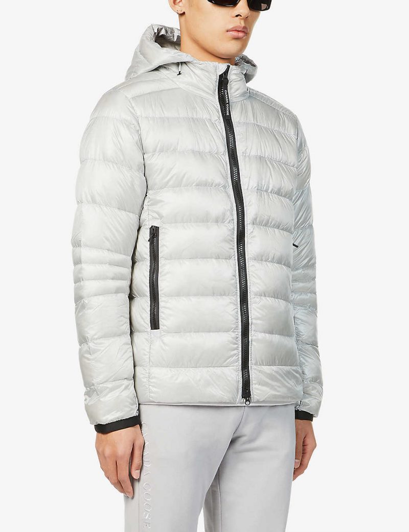 Crofton padded recycled-polyamide-down hooded puffer jacket
