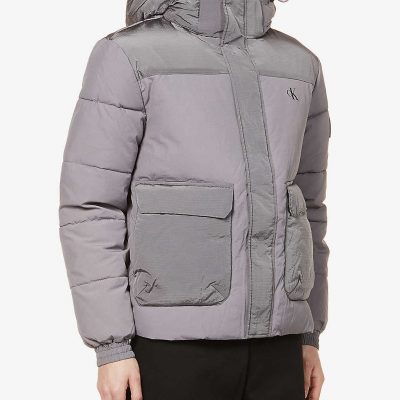 Ripstop padded shell hooded puffer jacket