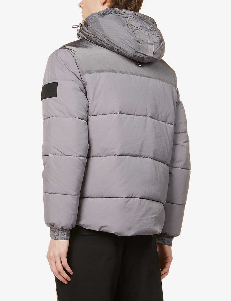 Ripstop padded shell hooded puffer jacket