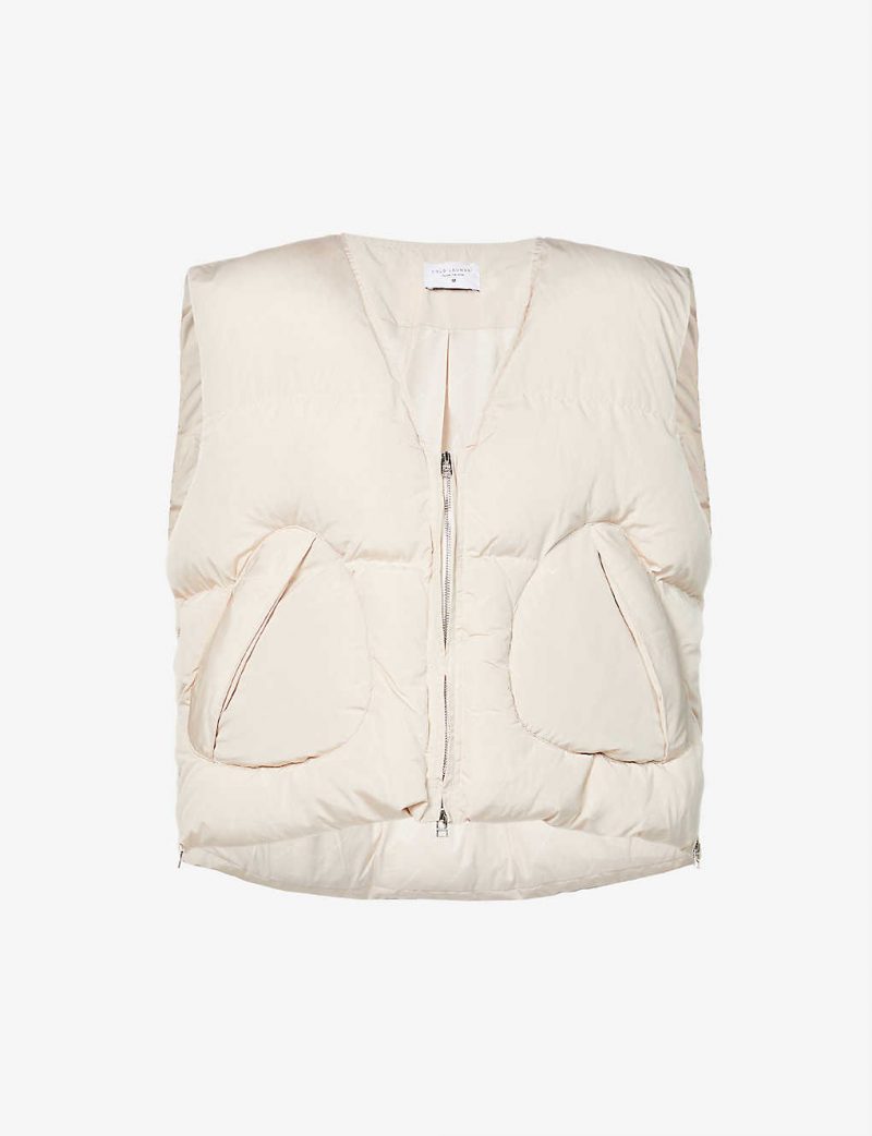 COLD LAUNDRY Padded V-neck shell gilet