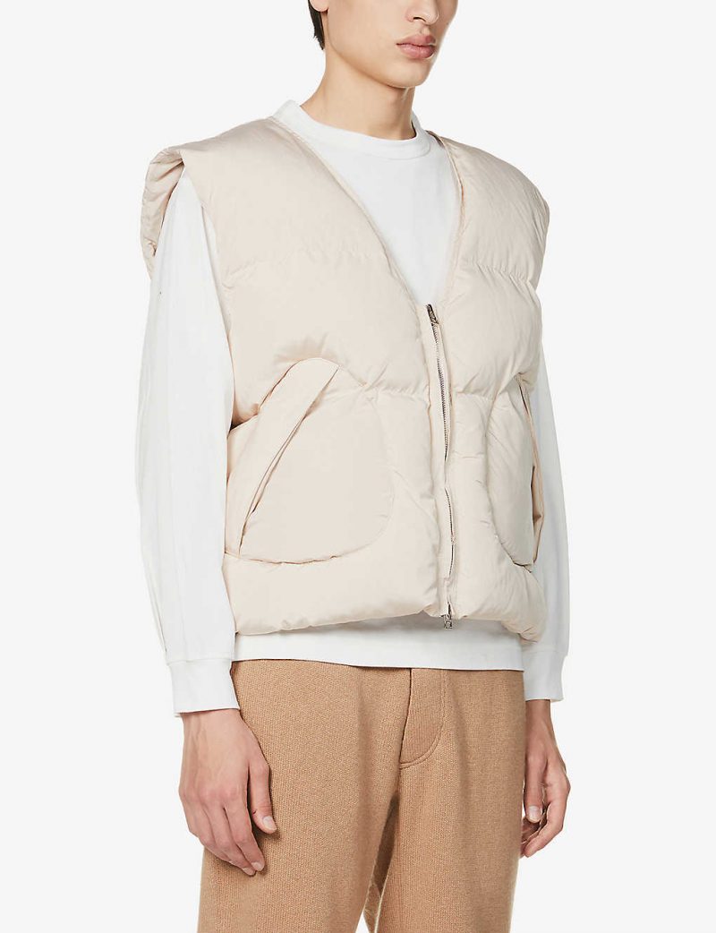COLD LAUNDRY Padded V-neck shell gilet