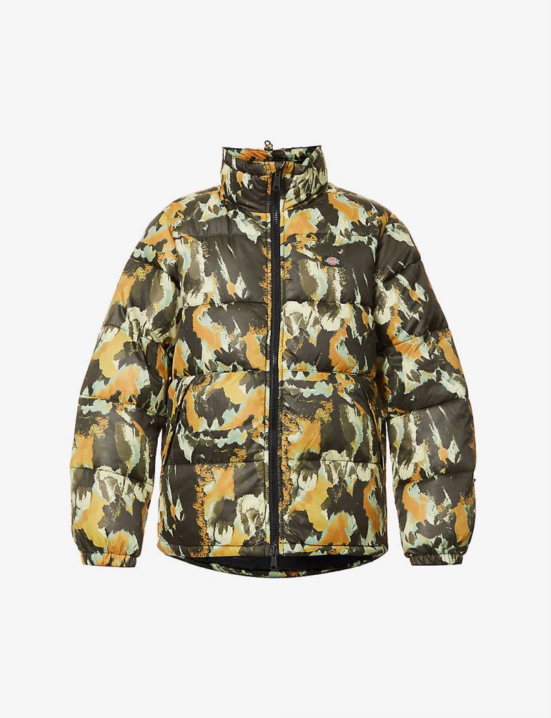 Crafted Camo camouflage-print padded shell jacket