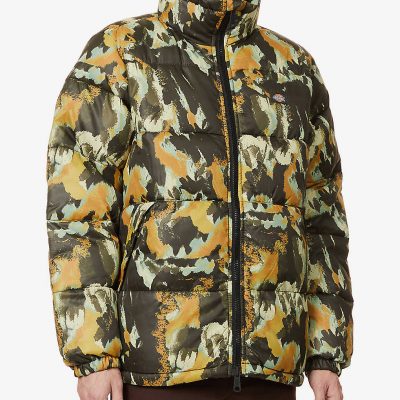 Crafted Camo camouflage-print padded shell jacket