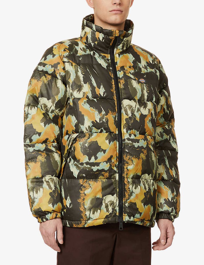 Crafted Camo camouflage-print padded shell jacket