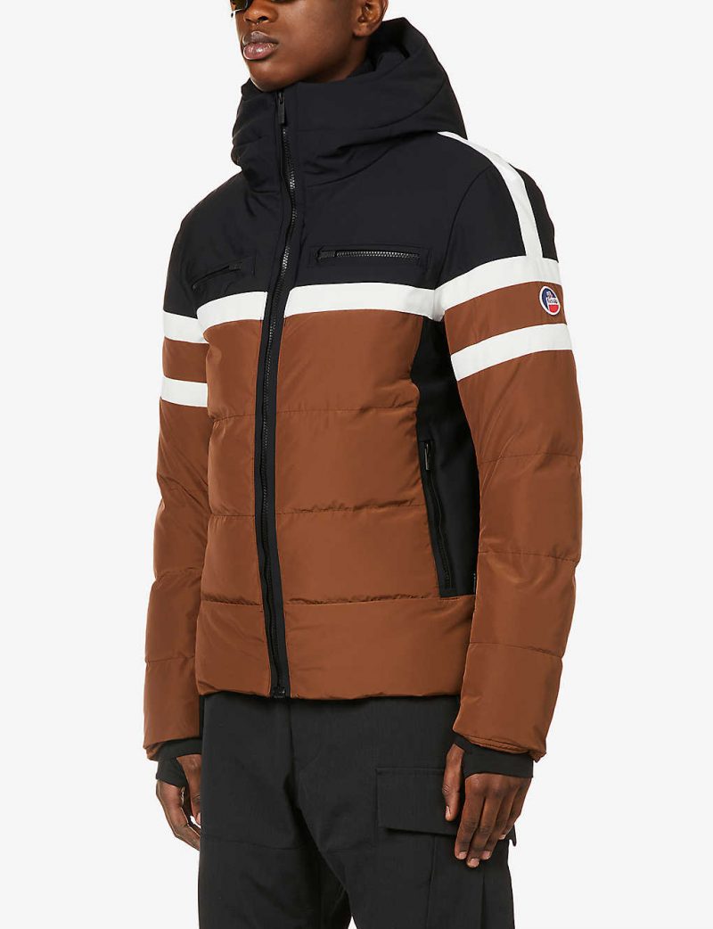 Abelban colour-blocked stretch-shell jacket
