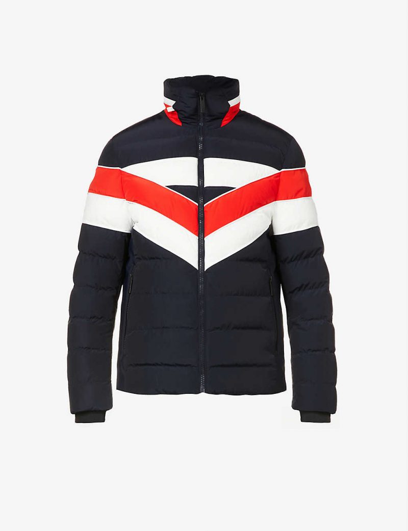 Fernand graphic-stripe shell jacket