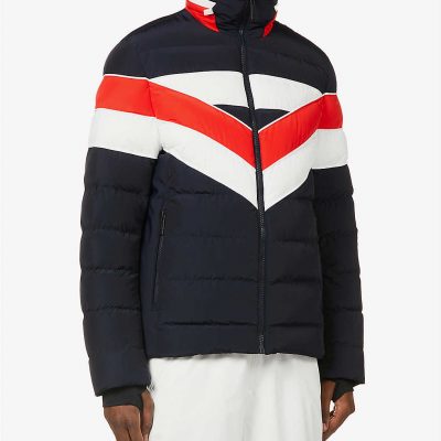 Fernand graphic-stripe shell jacket