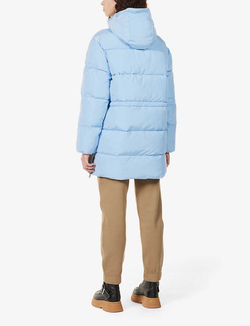 Logo-print oversized recycled-polyester puffer jacket