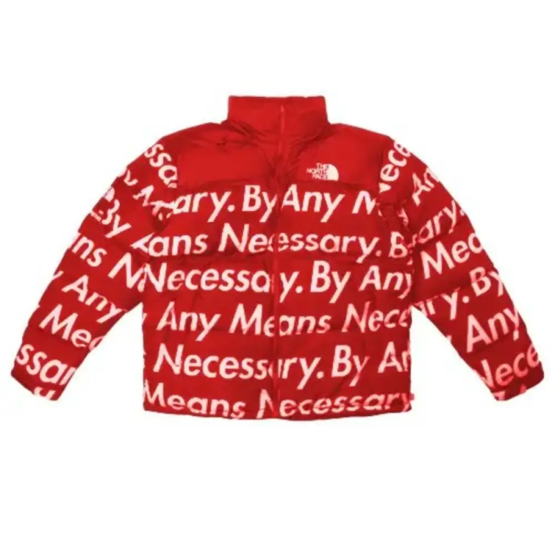 Goku Drip Red Puffer Jacket