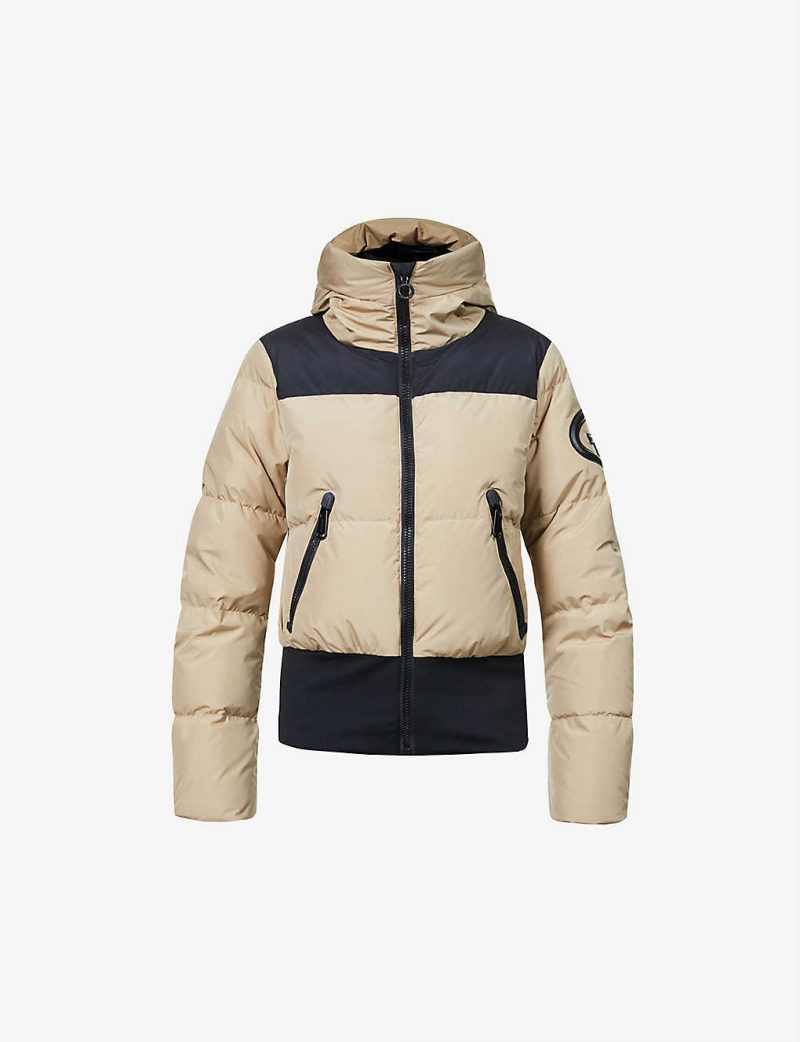 Boulder high-neck recycled-polyester down jacket