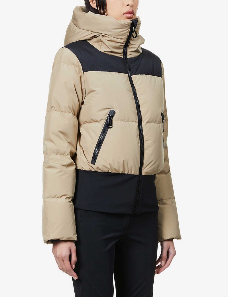 Boulder high-neck recycled-polyester down jacket