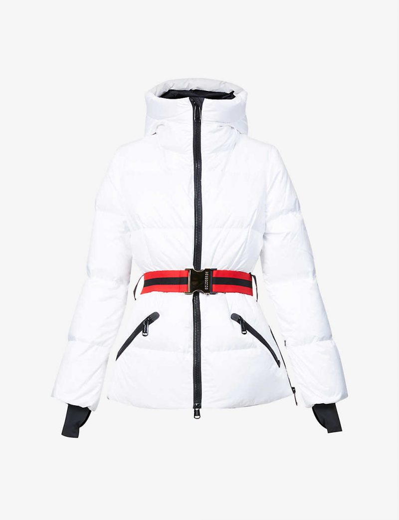 Snowmass belted shell-down jacket