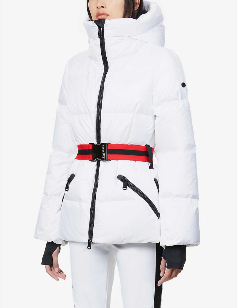 Snowmass belted shell-down jacket