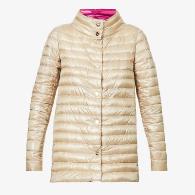 A-Shape reversible shell-down jacket