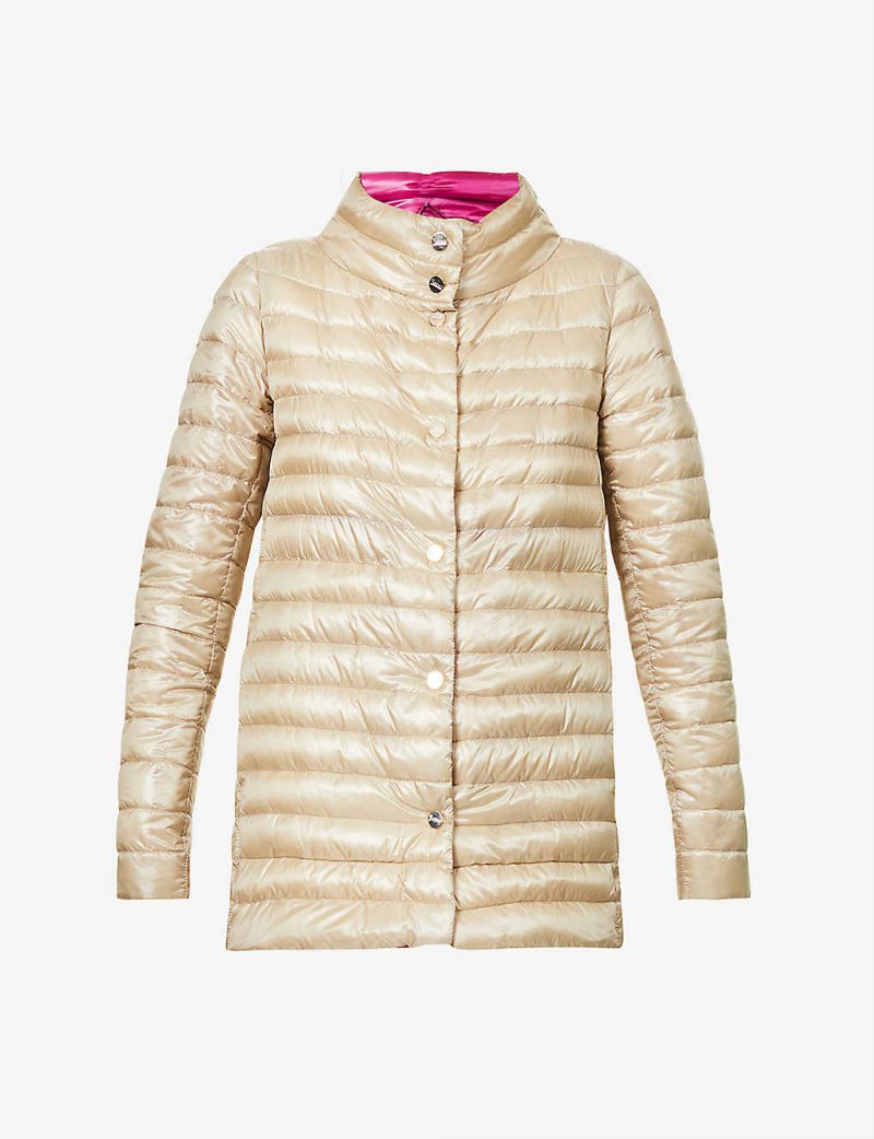 A-Shape reversible shell-down jacket