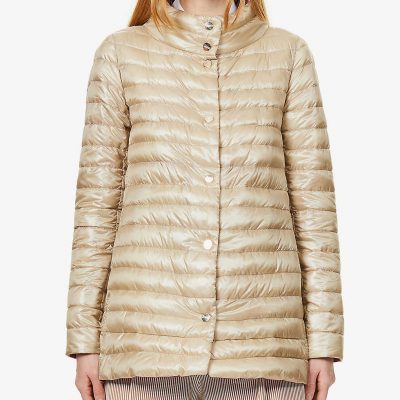 A-Shape reversible shell-down jacket