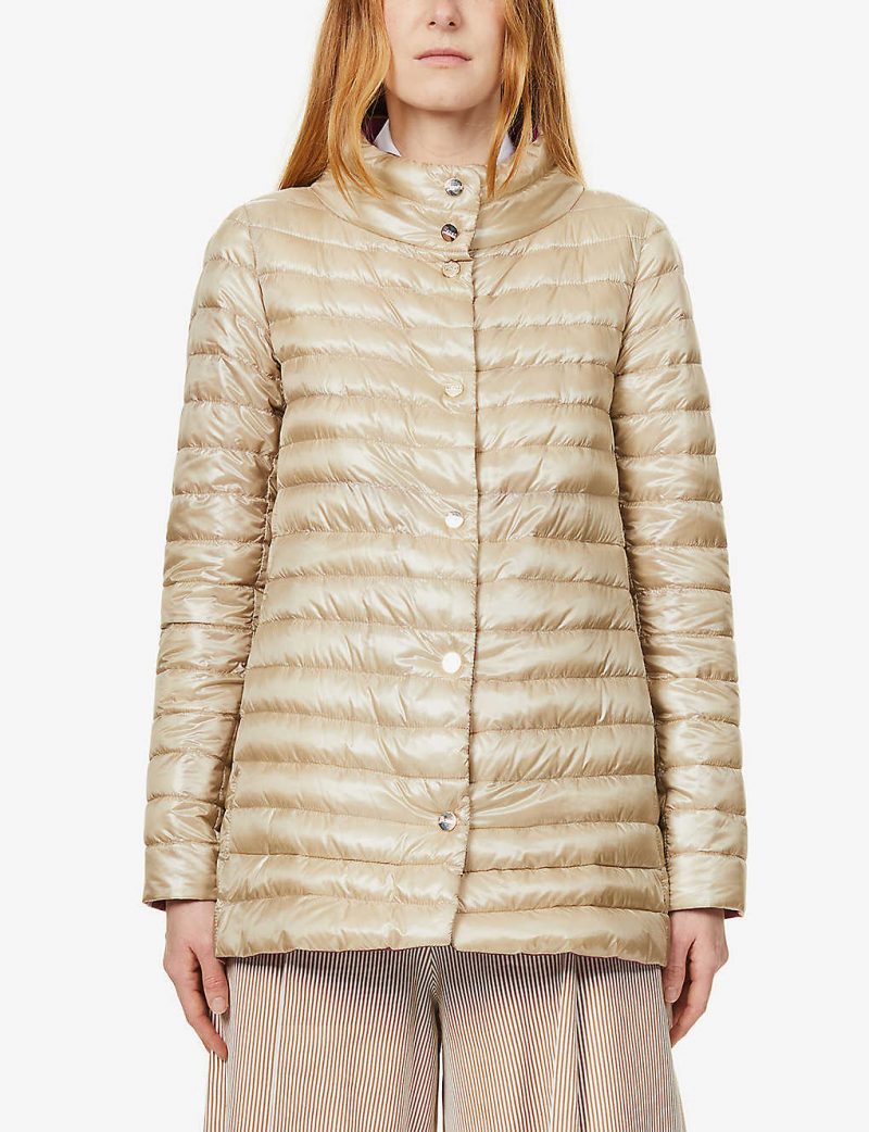 A-Shape reversible shell-down jacket